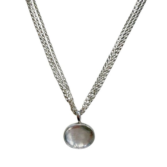 Birks Trio Chain Oval Pendant - Picture 1 of 2
